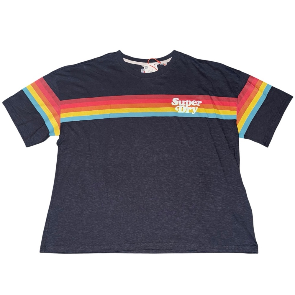 Superdry T-Shirt with Rainbow Stripes
